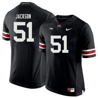 Men's Ohio State Buckeyes #51 Antwuan Jackson Black Nike NCAA College Football Jersey New YAN8044LX